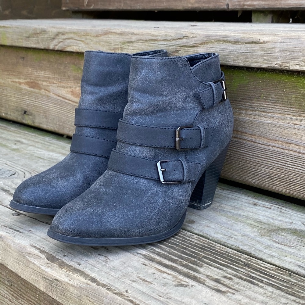 Gray Ankle Booties